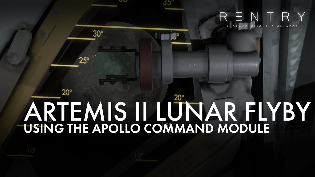 Artemis Ii Command Module The Artemis II Lunar Flyby using the Apollo Command Module - YouTube