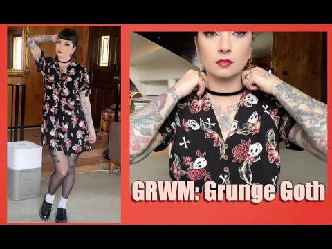 OOTD GRWM: 90s Goth Grunge Look by CHERRY DOLLFACE