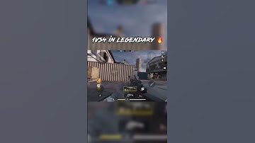 1vs 4 In Legendary 🔥|MP Rank Cod mobile #codm #codmobile #shorts