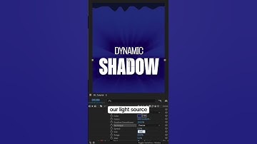 Create a Dynamic Shadow animation in After Effects!👇