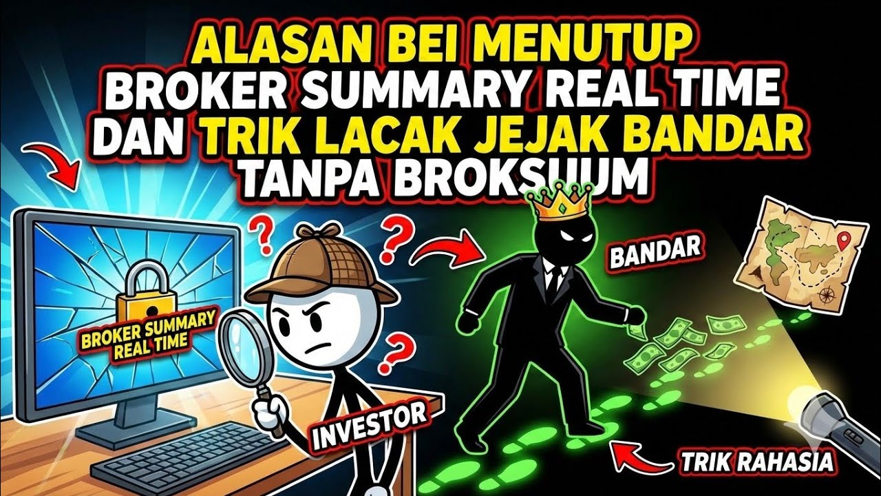 Alasan BEI Menutup Broker Summary Real Time dan Trik Lacak Jejak Bandar Tanpa Broksum