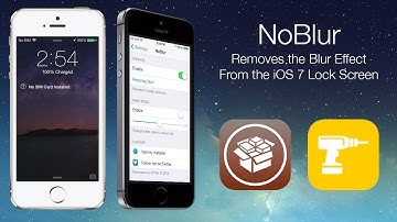 NoBlur: Removes the Blur Effect From the iOS 7 Lock Screen
