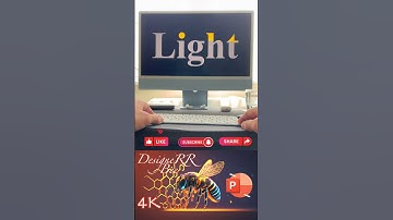 3D Excellent PowerPoint Light Animation 🐝 PowerPoint Tutorial 🐝 #shorts #youtube #powerpoint