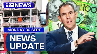 Israeli Airstrike Hits Central Beirut Treasurer Confirms Second Budget Surplus 9 News Australia