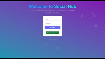 Social Hub - FullStack App with React, Django & Firebase.