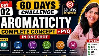 🔥 Aromaticity Complete Concept + PYQ | One Shot Revision | Day-02 | CSIR NET Chemistry 2026 🚀
