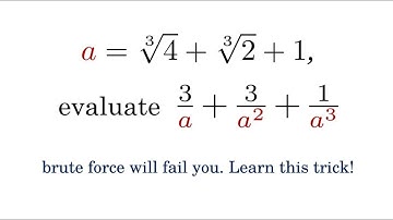 A Beautiful Algebra Hack For Cube Roots!