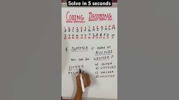 Coding decoding easy tricks |reasoning | #ytshorts #trending #shorts  #shortvideo #ssc #rrb #ssccgl