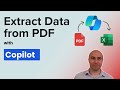 Extract from PDF to Excel with Copilot 😲 (So EASY)