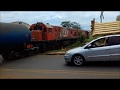 GE U20C 2624 e 3859 chegando no pátio de Cornélio Procópio/PR. 23/11/19.