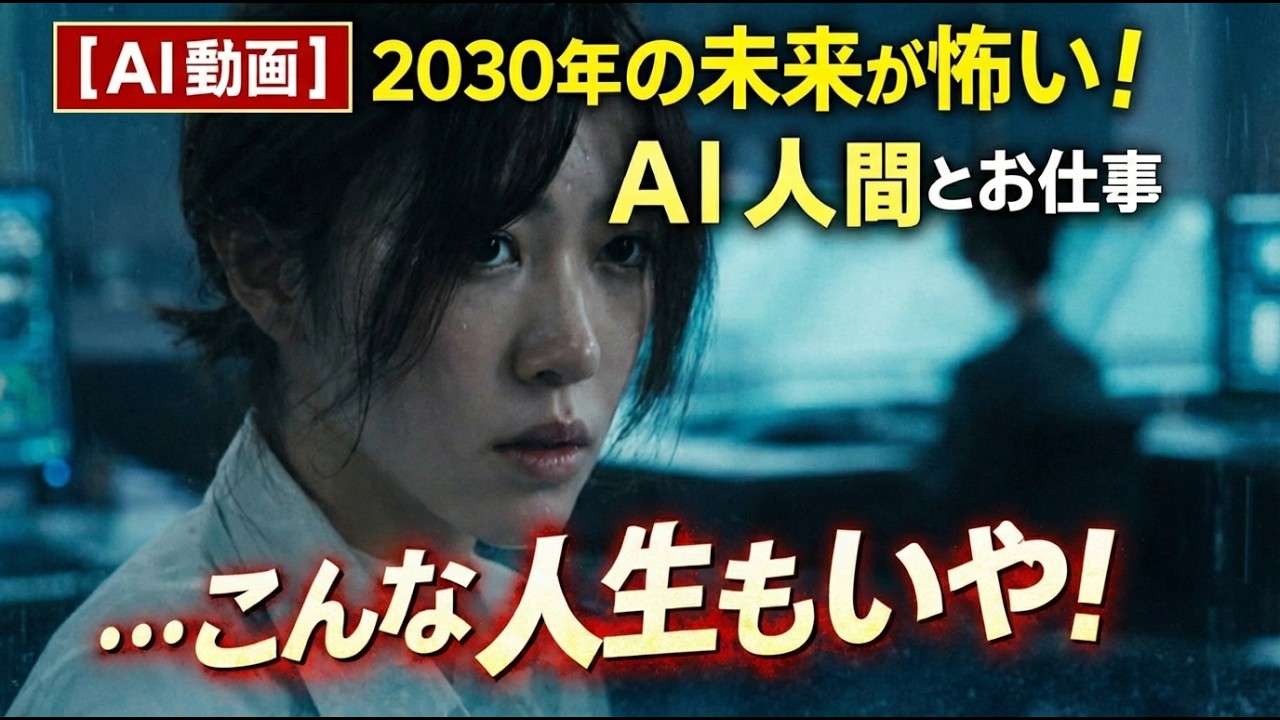【AI動画】2030年の未来が怖い！AI人間とお仕事