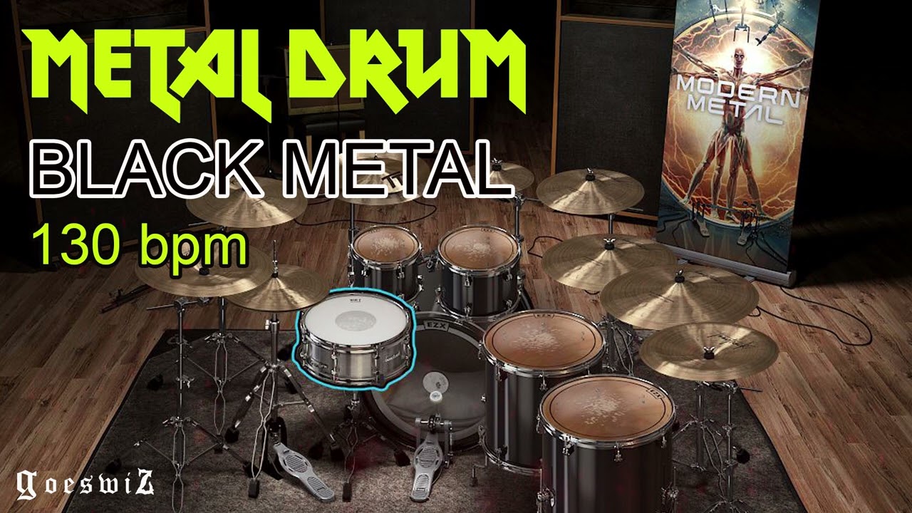 MID TEMPO BLACK METAL DRUM TRACK 130 BPM
