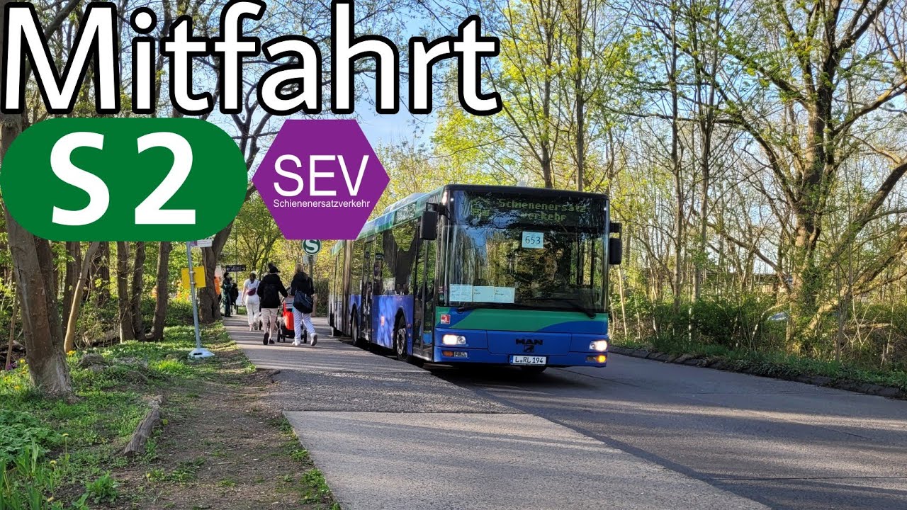 Mitfahrt | MAN A23 NG313 | Linie S2 SEV | Bernau, Ladestraße - S Buch