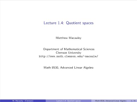 Advanced Linear Algebra,