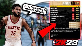 ALL NEW Animations For Season 2 In NBA 2K23 Jump Shots Dunk Styles Dribble Styles More
