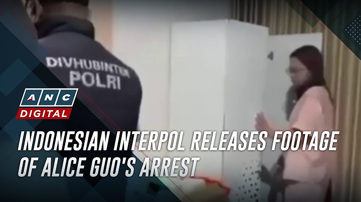 Indonesian Interpol releases footage of Alice Guo's arrest | ANC