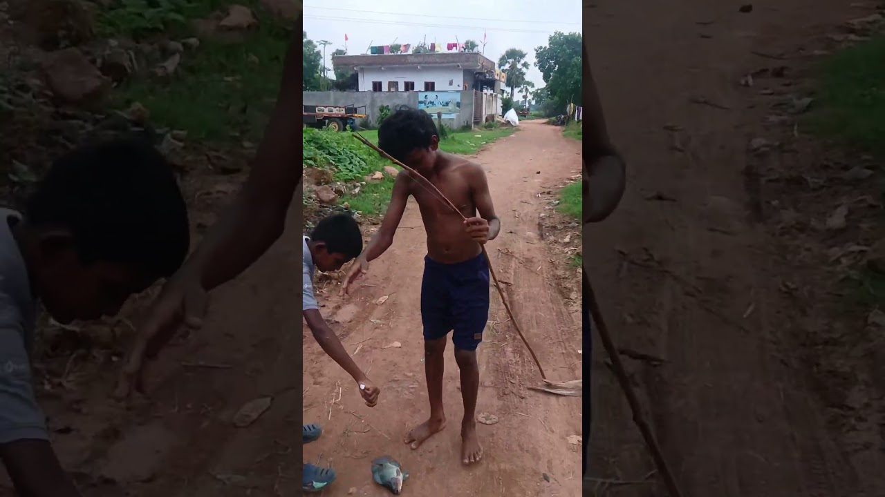 1 RUPEE అంత సైజు చేపా🎣😅 | KIDS VILLAGE RIVER FISH HUNTING 🗣️💪