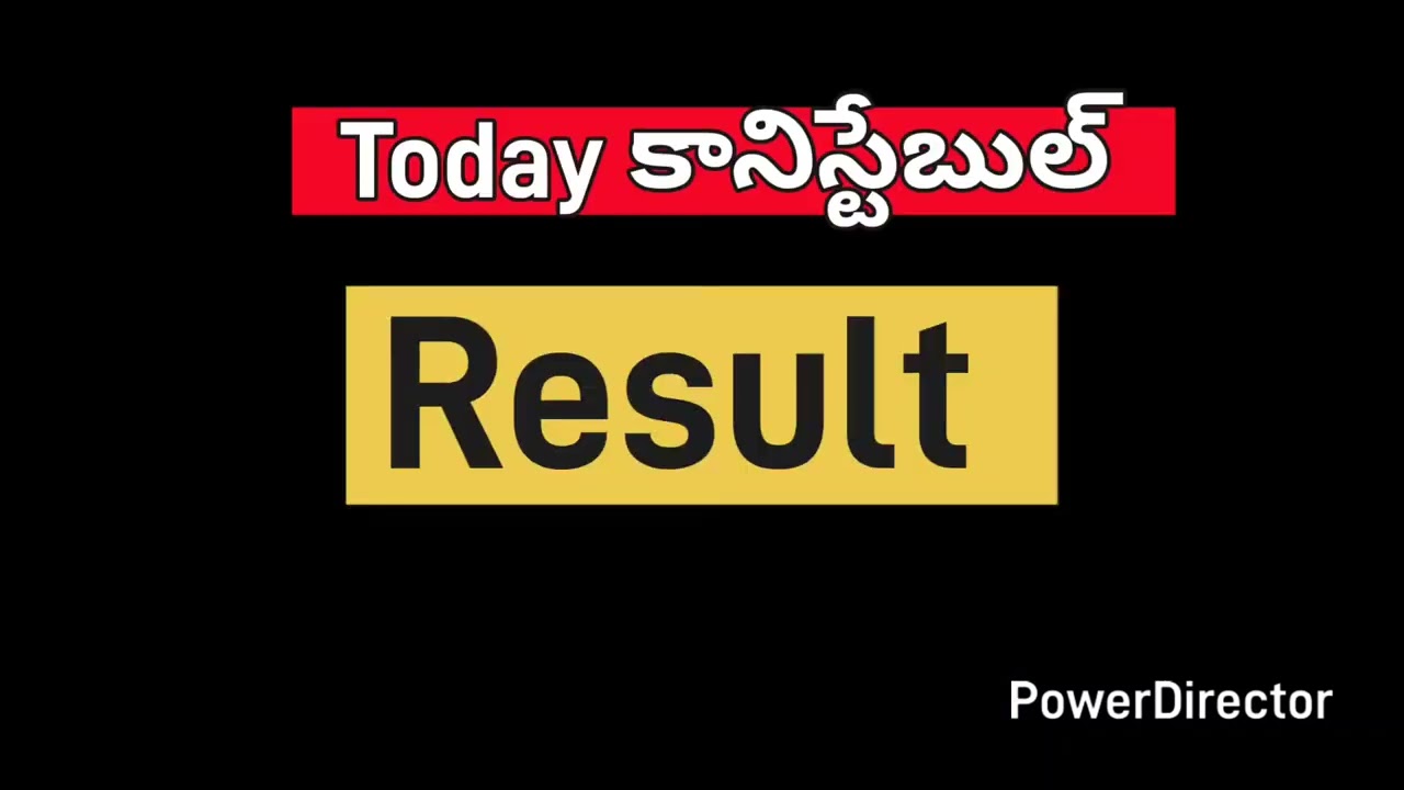 Ap police CONSTABLE 2025 result # today ap police CONSTABLE result 