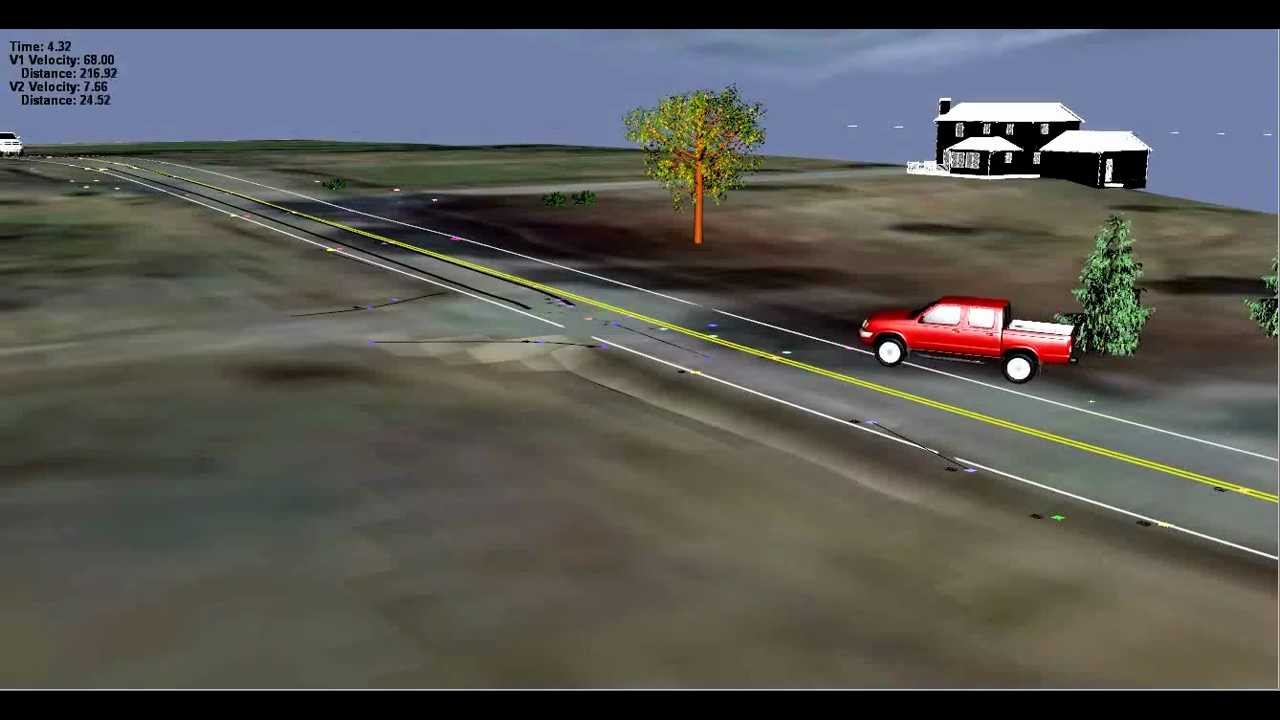 Car Crash Animation - Limited Sight Distance
