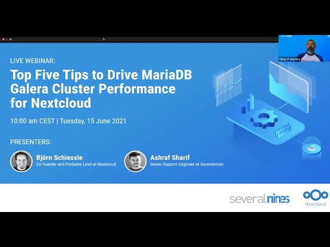 Webinar replay: Top Five Tips to Drive MariaDB Galera Cluster Performance for Nextcloud