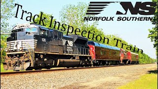 Norfolk Southern's Track Inspection Train! [4K]