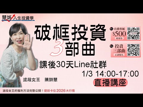 2026 投資全局解析 破框投資三部曲 台股・美股・ETF 30 天實戰陪跑