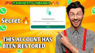 This account has been restored whatsapp | This account has been restored whatsapp problem