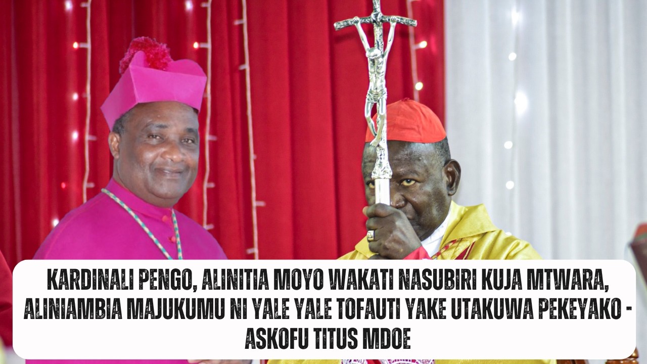 Alinitia moyo aliniambia majukumu ni yale yale tofauti yake utakuwa pekeyako - Askofu Titus Mdoe