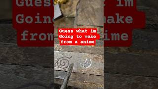 metal engraving for anime build #blacksmithing #anime #irl #engraving