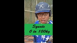 20190302 Squat 0 to 100kg