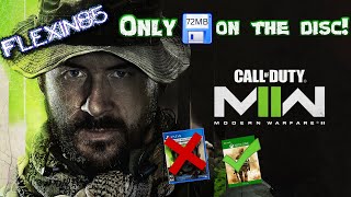 Call of duty Modern warfare 2 only has 72mbs on the disc!!??