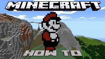 Minecraft: ~8 Bit~ HOW TO : The Original Mario ( Tutorial ) /W Killerkev