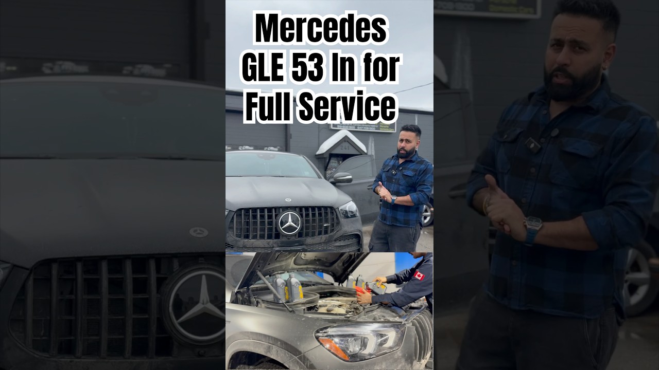 Mercedes GLE 53 на полном техническом обслуживании 🧼🛢️ #mercedes