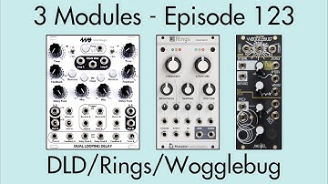 3 Modules #123: Dual Looping Delay, Rings, Wogglebug
