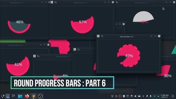#6 Round Progress Bar | Python [Pyqt, Pyside, QtDesigner] PysideExtn [Modern GUI | Flat UI | ] Part2