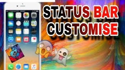 How To CUSTOMIZE STATUS BAR On iOS 9/10/11.0-11.0.2 No Jailbreak On iPhone iPad &iPod Touch
