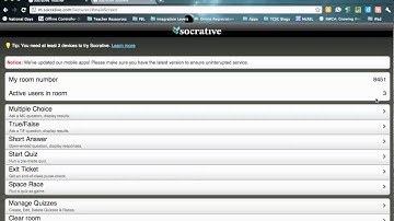 Socrative Register and Student Sign In