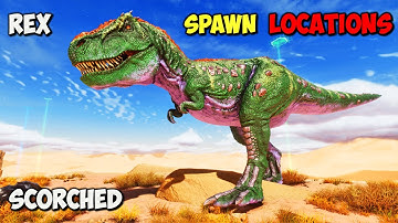 Scorched Earth: BEST Rex Spawn LOCATIONS | ARK Survival Ascended ASA