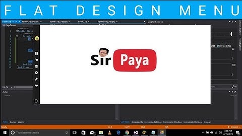 Flat Design Menu Using VB.Net