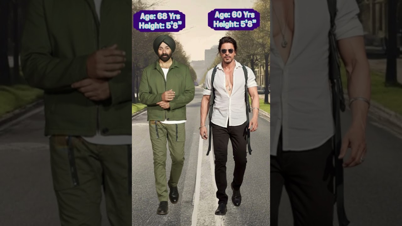 Сравнение роста ведущих индийских актеров с ростом Санни Деола | Кассовые сборы фильма «Граница 2...