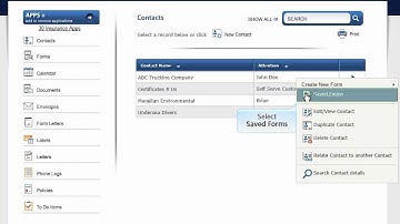 ACORD Forms - How to Search for a Form - Choices Software