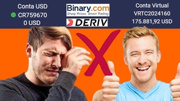 ❌ (COMPROVADO) A CONTA VIRTUAL ENGANA VOCÊ NA BINARY.COM E DERIV.COM! BINARY É CONFIÁVEL?