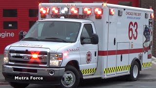 Chicago Fire Dept Ambulance 63 Responding