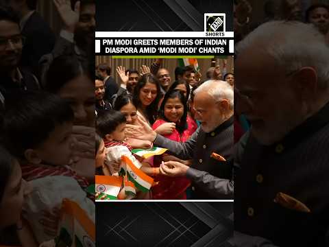 PM Modi greets members of Indian diaspora amid ‘Modi Modi’ Chants at hotel in Tashkent, Uzbekistan