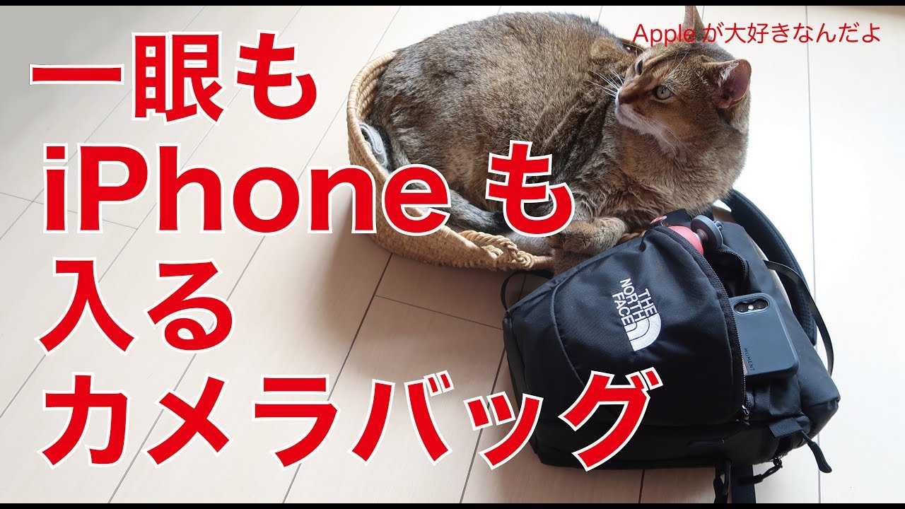一眼とiPhoneやアクセサリ類が一気に入る・ノースフェイスの