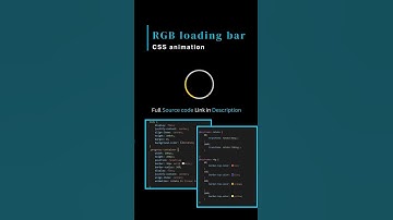 Create a Stunning RGB Circle Progress Bar with HTML, CSS, and JavaScript