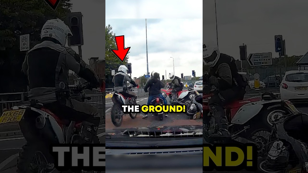 Biker Almost Gets ROBBED By Moped Riders 😱