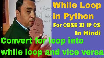 while loop in python | how to convert for loop and while loop in python | Step by Step Solution |