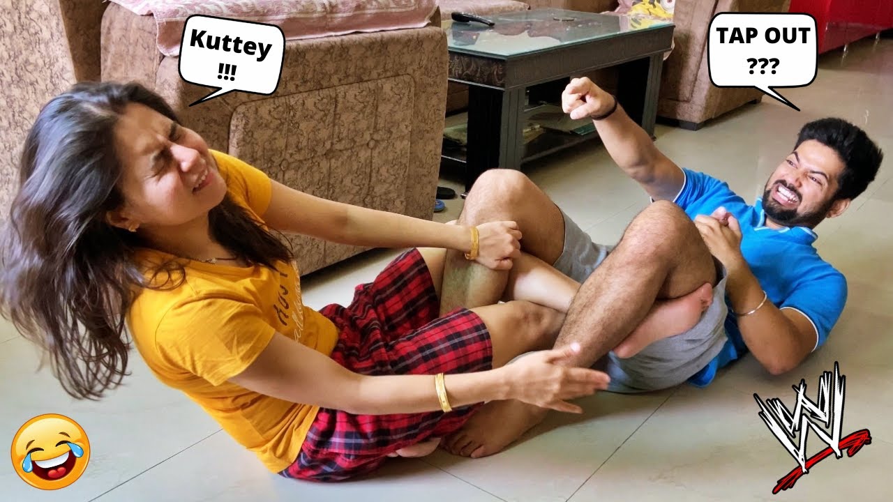 WWE Moves On WIFE | TAP OUT Challenge (PART 3)