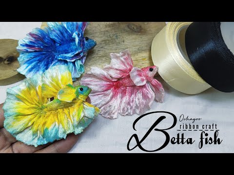 DIY Betta Fish Brooch How To Make Satin Ribbon Creation